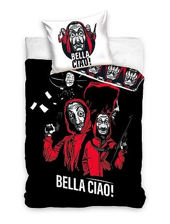 Parure de lit enfant 100 % coton casa de papel