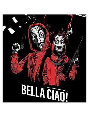 Parure de lit enfant 100 % coton casa de papel