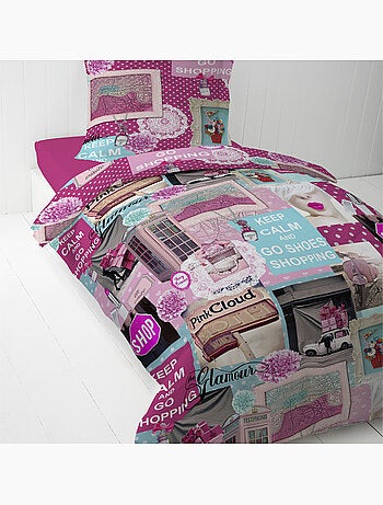 Parure de lit enfant 100 % coton happy