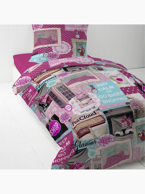 Parure de lit enfant 100 % coton happy - Kiabi