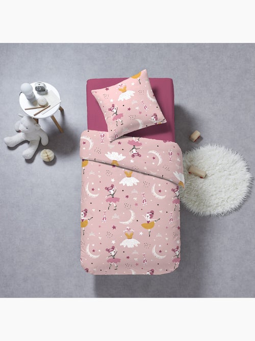 Parure de lit enfant 100% coton imprimées - BALLERINE - Kiabi Parure de lit enfant 100% coton imprimées - BALLERINE - Kiabi