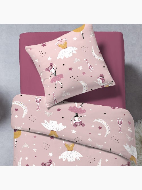 Parure de lit enfant 100% coton imprimées - BALLERINE - Kiabi Parure de lit enfant 100% coton imprimées - BALLERINE - Kiabi