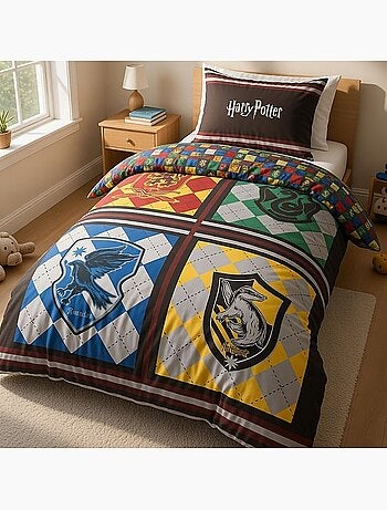 Parure de lit enfant 100% coton imprimées - Harry Potter