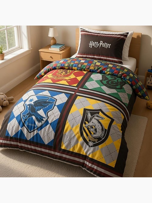 Parure de lit enfant 100% coton imprimées - Harry Potter - Kiabi