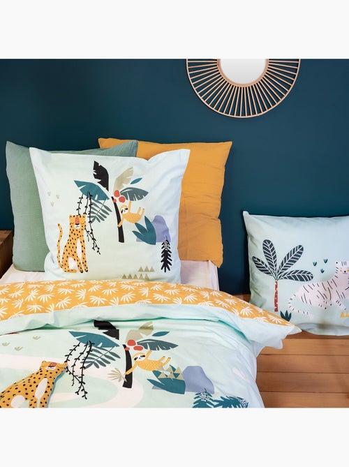 Parure de lit enfant 100% coton imprimées - JUGLE MANIA - Kiabi