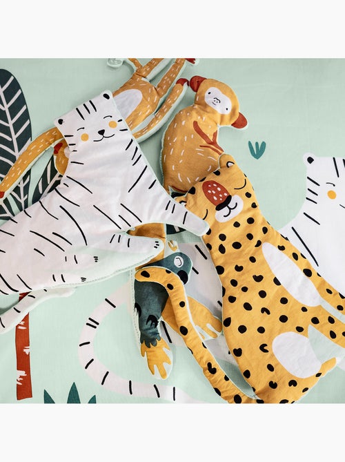 Parure de lit enfant 100% coton imprimées - JUGLE MANIA - Kiabi