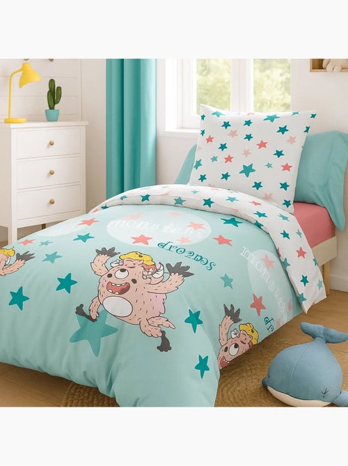 Parure de lit enfant 100% coton imprimées - Monster Dream - Kiabi