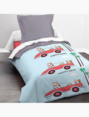 Parure de lit enfant 100% coton imprimées - Nice Day