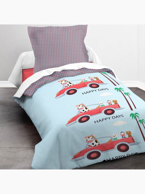Parure de lit enfant 100% coton imprimées - Nice Day - Kiabi
