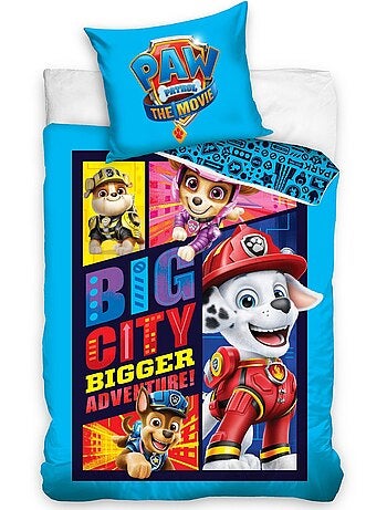 Parure de lit enfant 100% coton imprimées - PAT'PATROUILLE