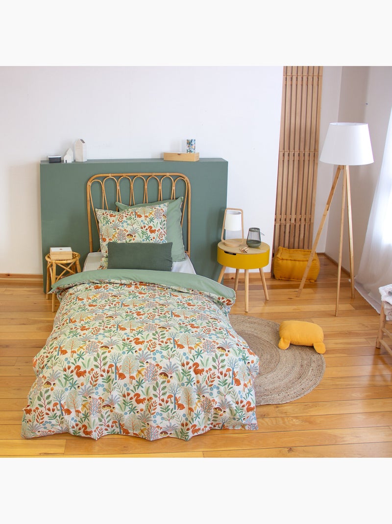 Parure de lit enfant 100% coton imprimées - PIERROT Blanc - Kiabi