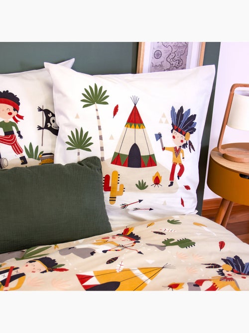Parure de lit enfant 100% coton imprimées - Pirate - Kiabi