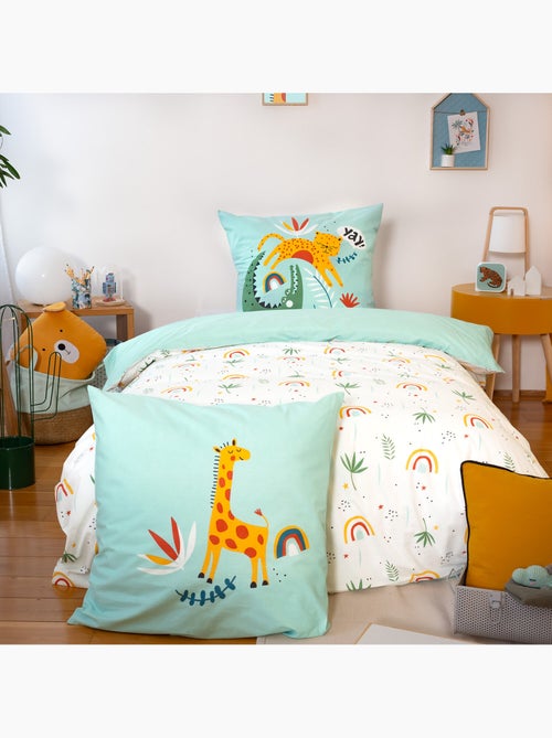 Parure de lit enfant 100% coton imprimées - POUMBA - Kiabi