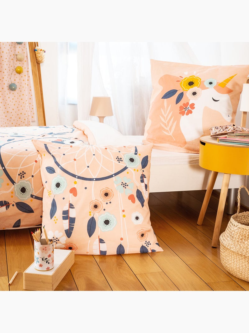 Parure de lit enfant 100% coton imprimées - PRUNELLIA Blanc - Kiabi