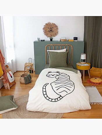 Parure de lit enfant 100% coton imprimées - TIGRE