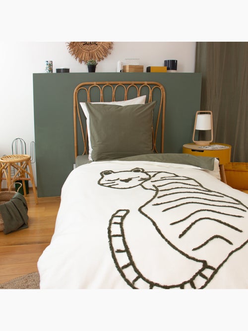 Parure de lit enfant 100% coton imprimées - TIGRE - Kiabi