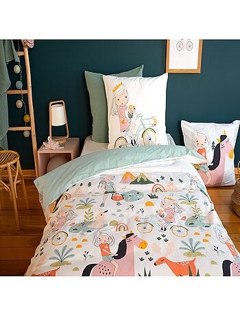 Parure de lit enfant 100% coton motif cheval
