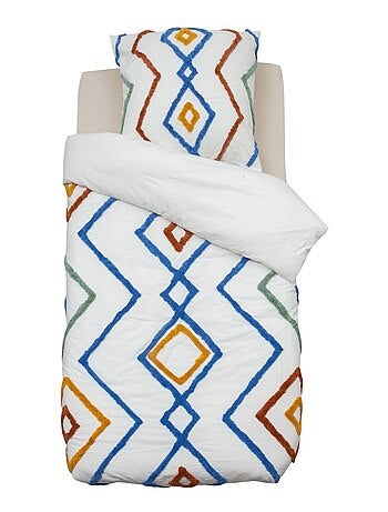 Parure de lit enfant 100% coton motifs géométriques MARRAKECH