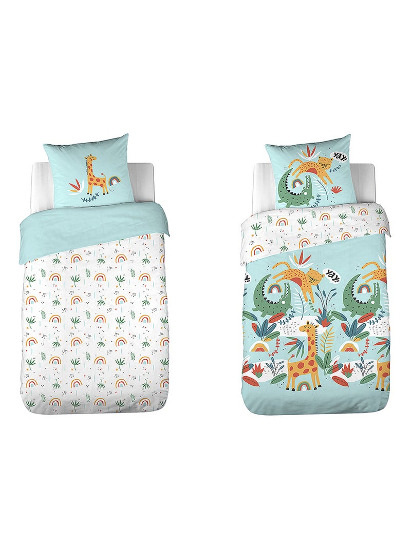 Parure de lit enfant 100 % coton poumba Blanc - Kiabi