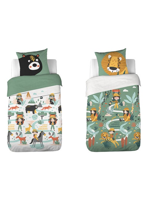 Parure de lit enfant 100 % coton promenade - Kiabi