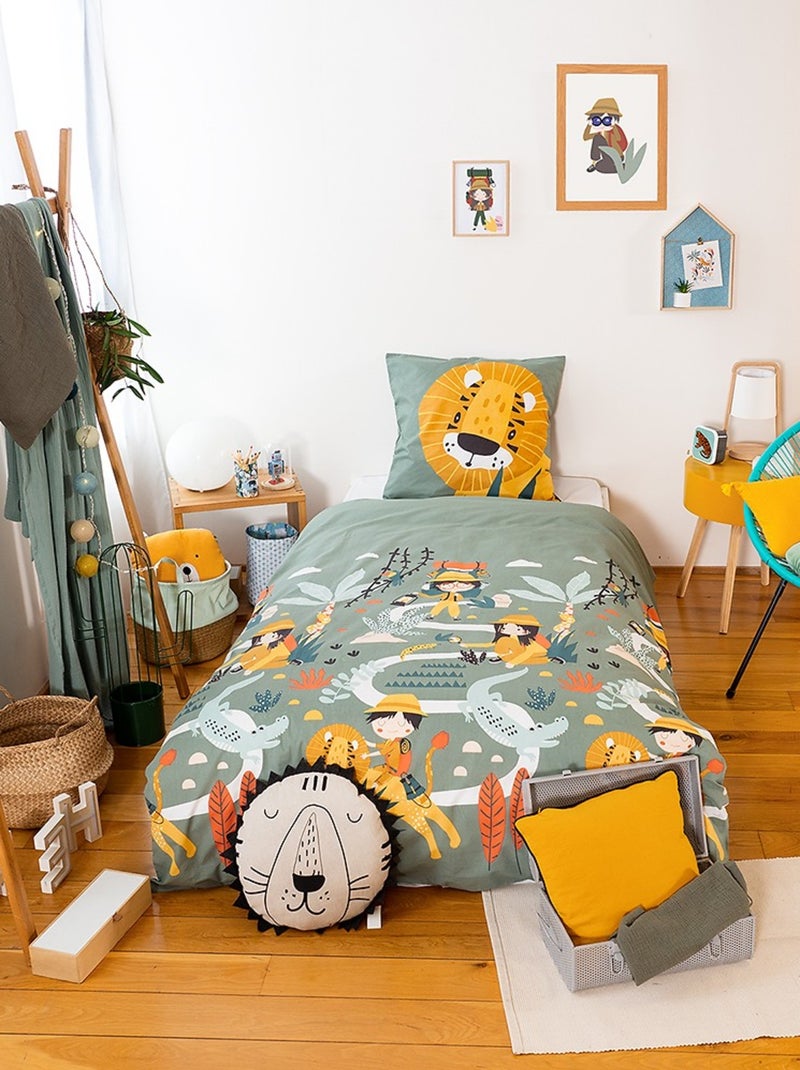 Parure de lit enfant 100 % coton promenade Blanc - Kiabi