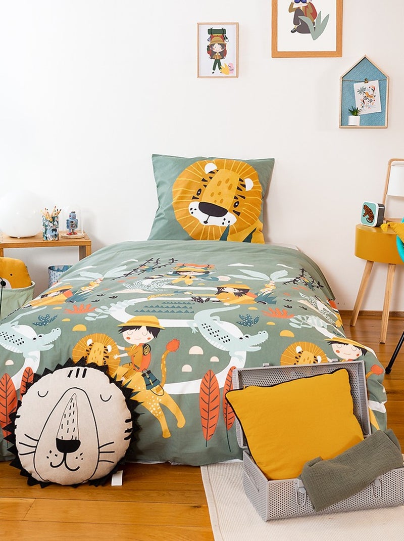 Parure de lit enfant 100 % coton promenade Blanc - Kiabi