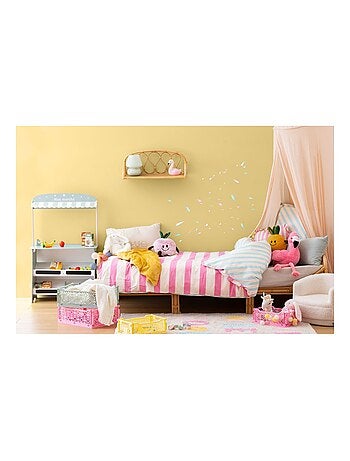 Parure de lit enfant 100% coton réversible à rayures