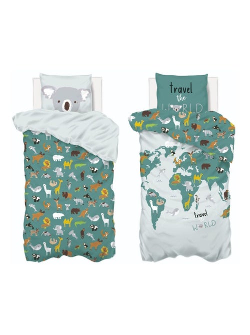 Parure de lit enfant 100% coton réversible ARTE DU MONDE - Kiabi