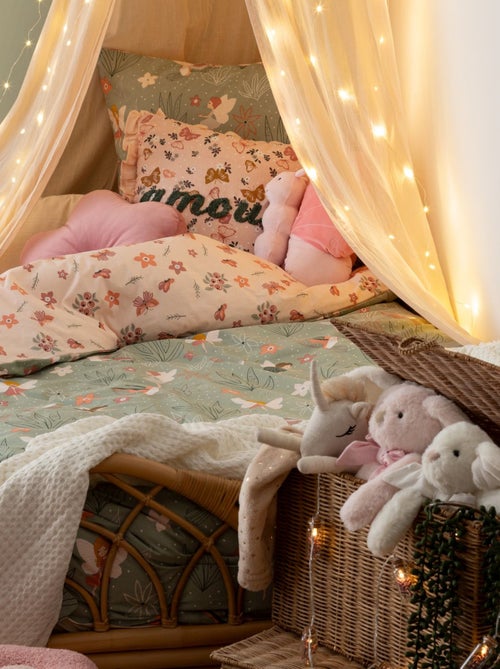 Parure de lit enfant 100% coton réversible FEE - Kiabi