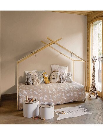 Parure de lit enfant 100% coton réversible SAVANE