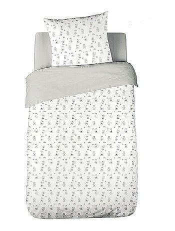 Parure de lit enfant 100 % gaze de coton foret
