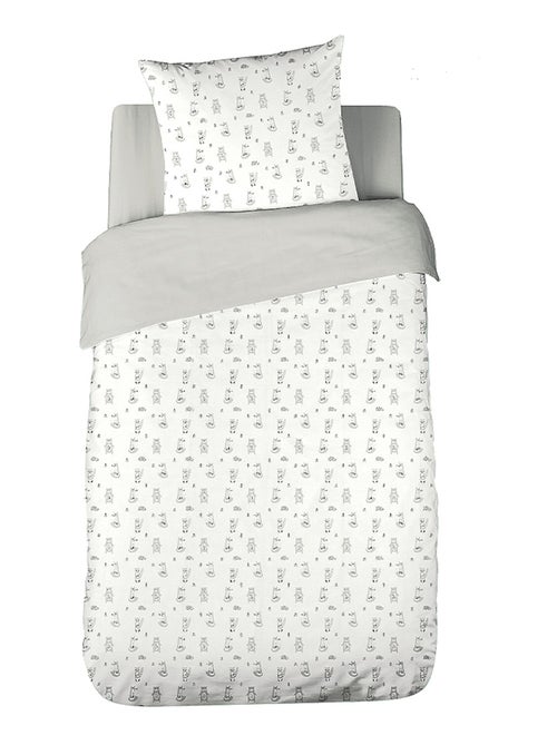 Parure de lit enfant 100 % gaze de coton foret - Kiabi