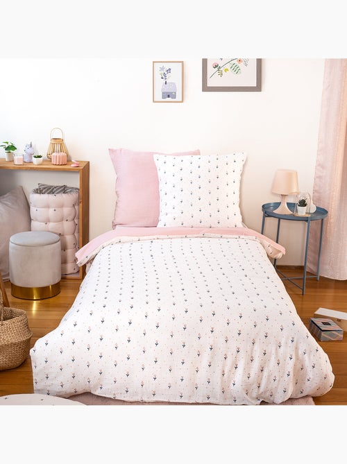 Parure de lit enfant 100% gaze de coton imprimées - Liberty - Kiabi