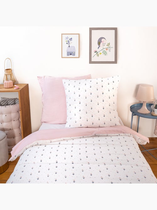 Parure de lit enfant 100% gaze de coton imprimées - Liberty - Kiabi