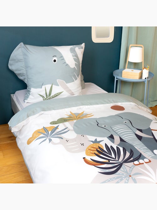 Parure de lit enfant 100% microfibre imprimées - ELEPH - Kiabi