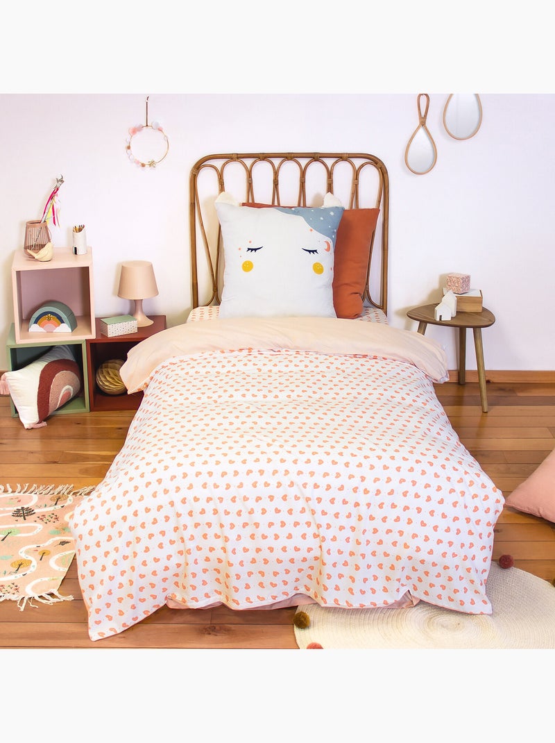 Parure de lit enfant 100% microfibre imprimées - FEERIQUE Blanc - Kiabi