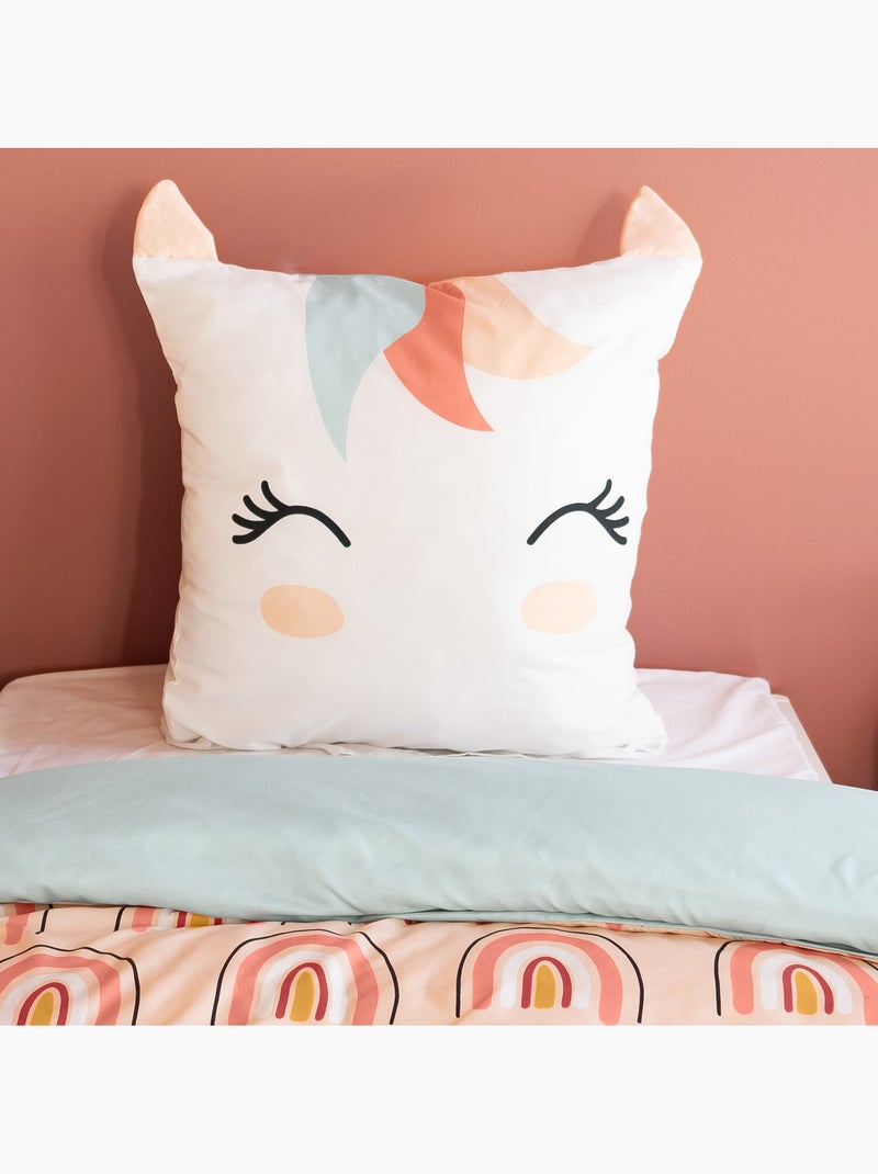 Parure de lit enfant 100% microfibre imprimées - MARANA Rose - Kiabi