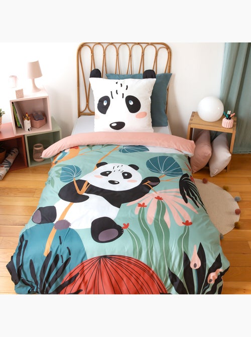 Parure de lit enfant 100% microfibre imprimées - PANDA - Kiabi