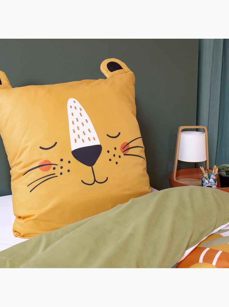 Parure de lit enfant 100% microfibre imprimées - REY Marron - Kiabi