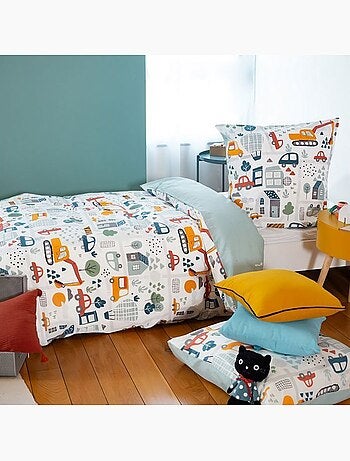 Parure de lit enfant 140x200cm en route