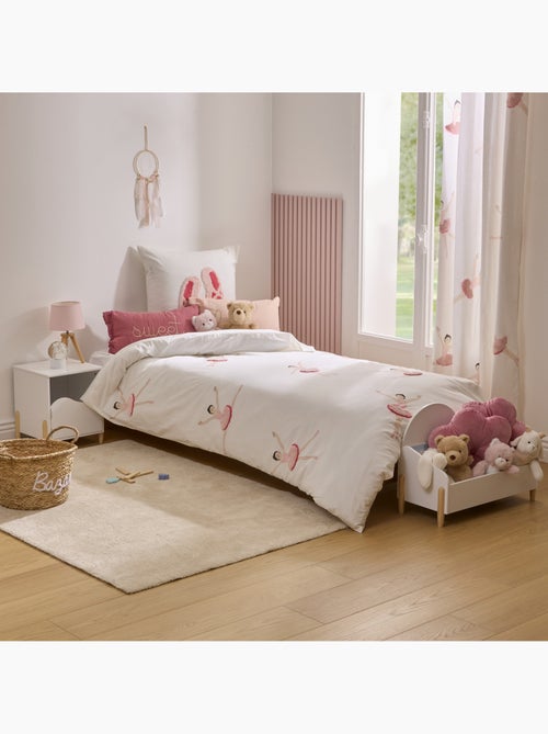 Parure de lit enfant 2 pièces coton tufté ballerine housse + taie - Kiabi