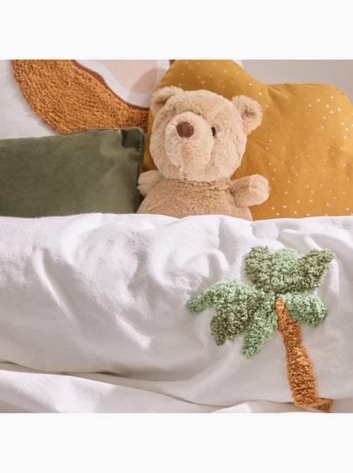 Parure de lit enfant 2 pièces coton tufté palmier housse + taie - Kiabi