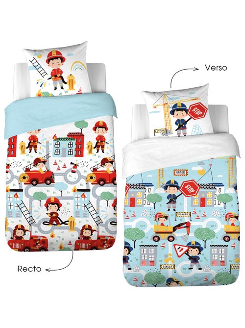 Parure de lit enfant à 2 ambiances - Kiabi