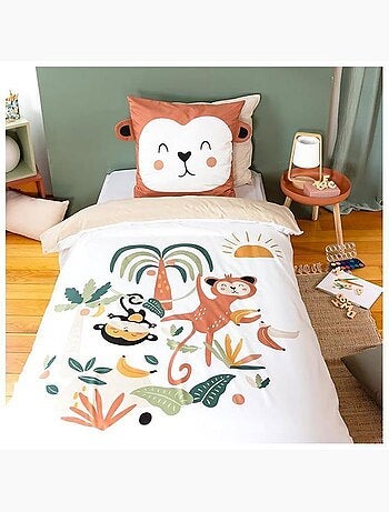 Parure de lit enfant animaux - 2 pièces