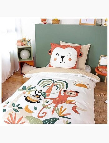Parure de lit enfant animaux - 2 pièces