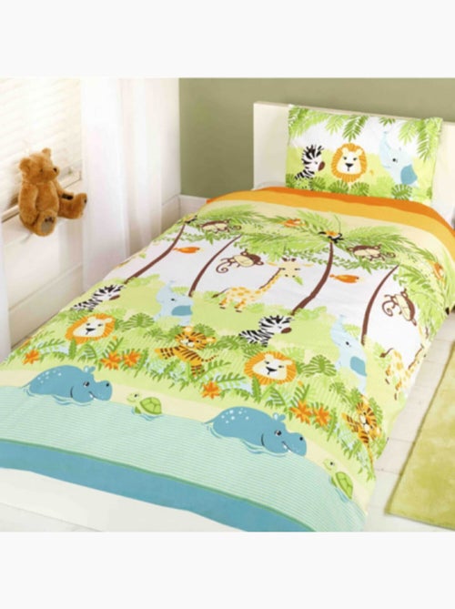 Parure de Lit Enfant Animaux de la Jungle - Kiabi