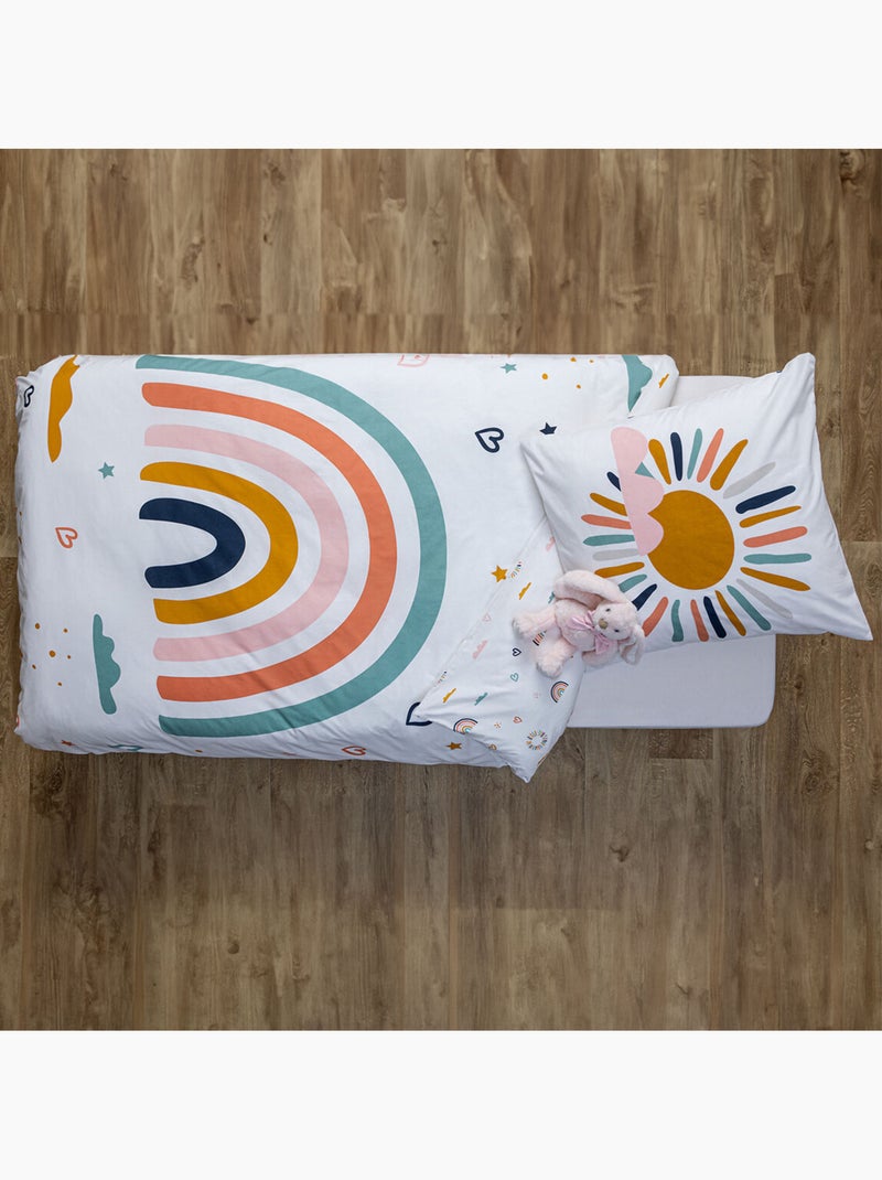 Parure de lit enfant arc-en-ciel Multicolore - Kiabi
