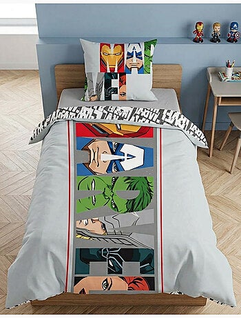 Parure de lit Enfant Avnegers Marvel - Housse de Couette Garçon