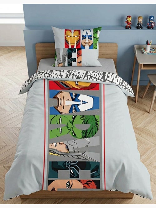 Parure de lit Enfant Avnegers Marvel - Housse de Couette Garçon - Kiabi
