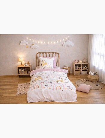 Parure de lit enfant bambina - 140x200 / rose